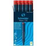 Маркер Schneider Maxx 130, перманентный, красный, 1-3 мм