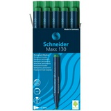 Маркер Schneider Maxx 130, перманентный, зеленый, 1-3 мм