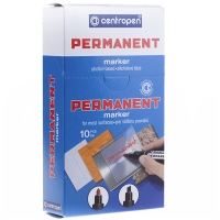 Маркер Centropen Permanent K 8566 0112, черный, 2.5 мм