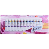 Краски акриловые художественные &quot;Ладога&quot;, набор 12 цв., по 18 мл, в тубах, 2241008