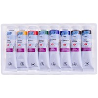 Краски акриловые Ладога, 8 цветов, 18 мл., туба, 2241178