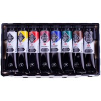 Краски акриловые Мастер-Класс 12341317, 8 цветов, 18 мл., туба