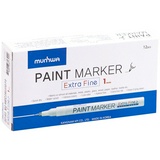 Маркер-краска MunHwa &quot;Extra Fine Paint Marker&quot; EFPM-05, белая, 1 мм, нитро-основа