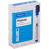 Маркер для белых досок на магните OfficeSpace, синий, пулевидный, 3 мм
