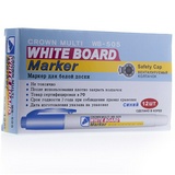 Маркер для белых досок Crown &quot;Multi Board Slim&quot; WB-505, синий, пулевидный, 2 мм