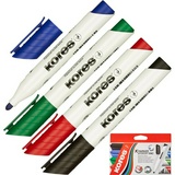 Набор маркеров Kores для маркерных досок 4 цвета.