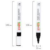 Маркер-краска лаковый (paint marker) 2-4 мм, ЧЕРНЫЙ, НИТРО-ОСНОВА, STAFF PROFIT, для любых поверхностей, 152578