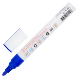 Маркер-краска лаковый (paint marker) 2-4 мм, СИНИЙ, НИТРО-ОСНОВА, STAFF PROFIT, для любых поверхностей, 152581