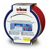 Клейкая лента светоотражающая Unibob 48 мм х 5 м, красно-белый