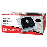 Дырокол BRAUBERG Original 222542, до 25 листов, черный