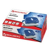 Дырокол BRAUBERG Original 222540, до 20 листов, синий