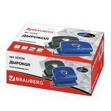 Дырокол металлический BRAUBERG Universal+ 222526, до 25 листов, ассорти