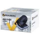 Дырокол BRAUBERG G-Line, до 40 листов, черный