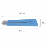 Нож канцелярский BRAUBERG Delta 237087, автофиксатор, 18 мм, голубой