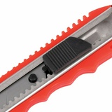 Нож канцелярский 18 мм STAFF &quot;Profit&quot;, усиленный, металлические направляющие, автофиксатор, ассорти, 237083