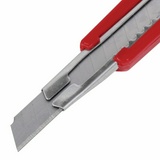 Нож канцелярский 9 мм STAFF &quot;Profit&quot;, усиленный, металлические направляющие, автофиксатор, ассорти, 237082