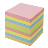 Блок для записей BRAUBERG в подставке, куб 9х9х9 см, цветной
