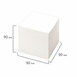 Блок для записей STAFF 126366, непроклеенный, куб 9х9х9 см, белый