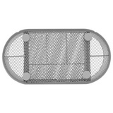 Подставка-органайзер металлическая BRAUBERG, 9 секций, 105х220х110 мм, серебро, 237419