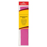 Бумага гофрированная (креповая) стандарт, 25 г/м2, розовая, 50х200 см, европодвес, BRAUBERG, 124729