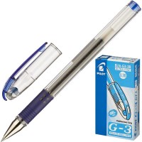 Ручка гелевая Pilot BLN-G3-38-L GRIP с резиновым упором, синяя, 0.38&nbsp;мм