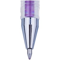 Ручка гелевая Crown HJR-500GSM металлик розовая, 0,7 мм