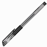 Ручка гелевая Attache Gelios-030, черная, игольчатый наконечник, 0,5 мм