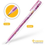 Набор гелевых ручек Crown &quot;Glitter Metal Jell&quot; MTJ-500GL/6, 6шт., 6 цветов, 0.8 мм, с блестками