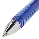 Ручка гелевая STAFF 142499 синяя, пиши-стирай, хромированные детали, 0,5 мм, линия письма 0,38 мм