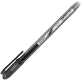 Ручка гелевая STAFF 142500 черная, пиши-стирай, хромированные детали, 0,5 мм, линия письма 0,38 мм
