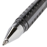 Ручка гелевая STAFF 142500 черная, пиши-стирай, хромированные детали, 0,5 мм, линия письма 0,38 мм