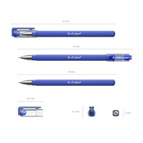 Ручка гелевая ERICH KRAUSE G-cube, синяя, корпус прозрачный, игольчатый узел 0,5 мм, линия письма 0,4 мм, 46162