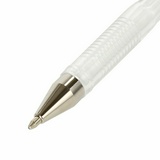 Ручка гелевая BRAUBERG &quot;White Pastel&quot;, БЕЛАЯ, корпус прозрачный, узел 1 мм, линия письма 0,5 мм, 143417
