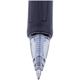 Ручка гелевая Crown AJ-5000R черная, автоматическая, с резиновой манжетой, 0,7 мм