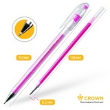 Набор гелевых ручек Crown HJR-500S/10 10 цветов. CROWN Hi-JELL