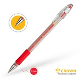 Ручка гелевая Crown HJR-500, красная, 0,5 мм