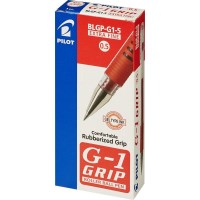 Ручка гелевая Pilot BLGP-G1-5-R GRIP с резиновым упором, красная, 0.5 мм