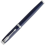 Ручка перьевая PARKER IM Core Matte Blue CT 1931647, корпус темно-синий лак, хромированные детали, синяя