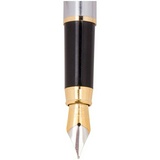 Ручка перьевая Luxor &quot;Sterling&quot; синяя, 0,8мм, корпус хром/золото