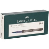 Ручка-роллер Faber-Castell Vision 541799, черная, 0,7 мм, одноразовая