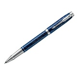 Ручка-роллер PARKER IM Midnight Astral CT 2074161, корпус темно-синий, хромированные детали, черная