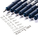 Ручка капиллярная линер Edding drawliner 1880, черная, толщина письма 0,05 мм, водная основа, E-1880-0.05
