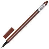 Ручка капиллярная (линер) BRAUBERG &#34;Aero&#34;, коричневая, трехгранная, металлический наконечник, линия письма 0,4 мм, 142257