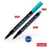 Набор капиллярных ручек Luxor &quot;Mini Fine Writer 045&quot; 10цв., 0,8мм, европодвес