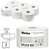 Бумага туалетная Veiro Professional Comfort ТР210 Т8 2-слойная 215 м. рул, белая