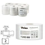 Бумага туалетная Veiro Professional Q2 Comfort T203 T2, 2-слойная, 200 м. рул, белая