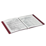 Папка 40 вкладышей BRAUBERG стандарт, красная, 0,7 мм, 221602