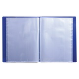 Папка 60 вкладышей BRAUBERG стандарт, синяя, 0.8 мм, 221605