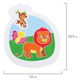 Набор для творчества 2 в 1 &quot;Гравюра-аппликация&quot;, &quot;Забавные животные&quot;, 3 основы, ЮНЛАНДИЯ, 662397
