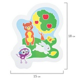 Набор для творчества 2 в 1 &quot;Гравюра-аппликация&quot;, &quot;Забавные животные&quot;, 3 основы, ЮНЛАНДИЯ, 662397